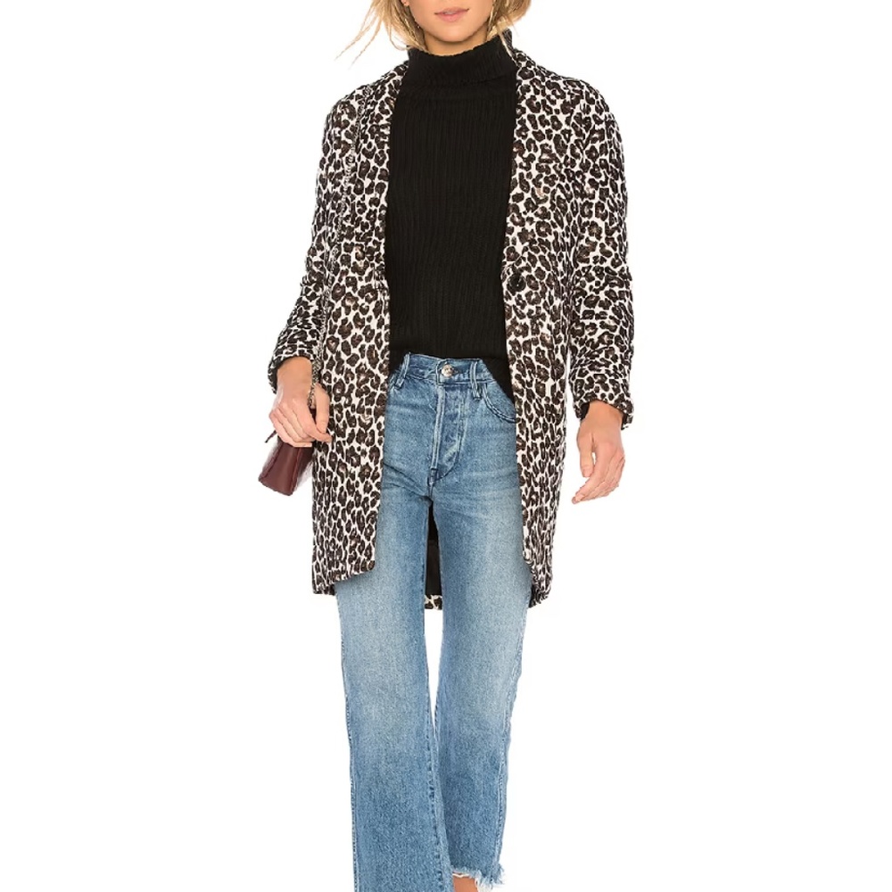 Fauve Animal Print Coat